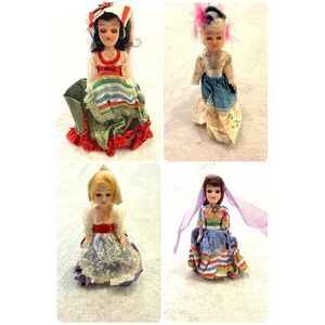 Vintage ARCO Dolls of the World‎ 1960s 1970s International Souvenir Set of 4
